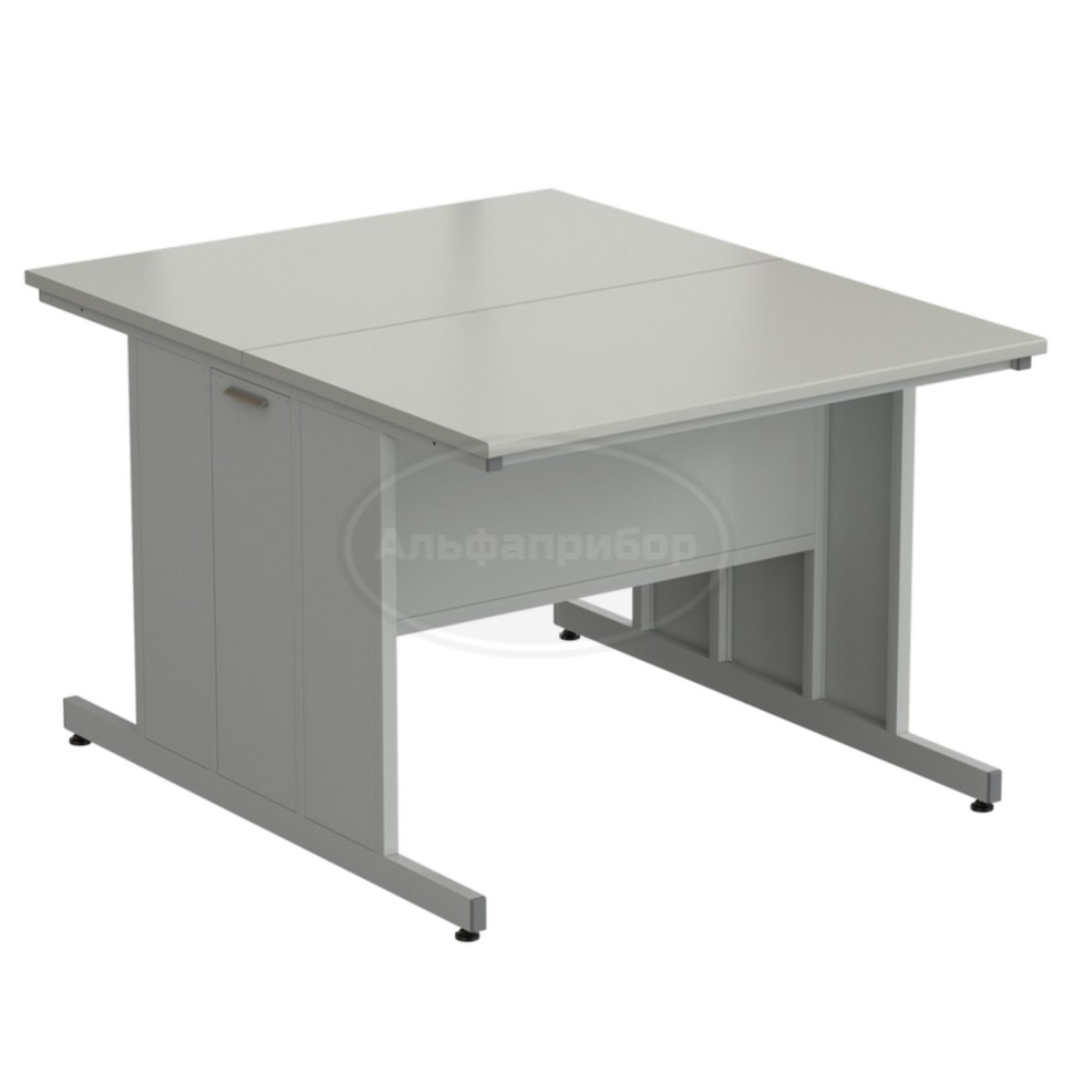 Стол островной 1200х1500х900 мм, раб. поверхность - серый ламинат
