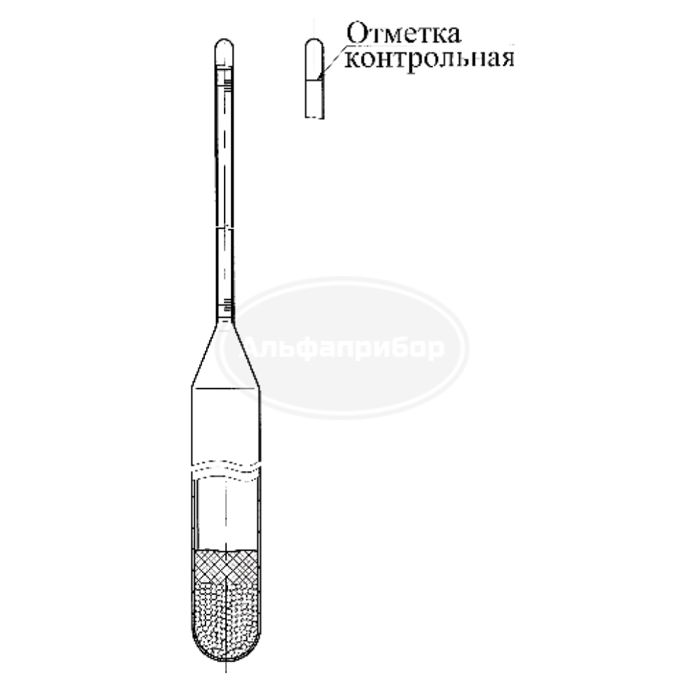 Ареометр рабочий эталон 1 разряда ТУ 4321-017-07609129-2004