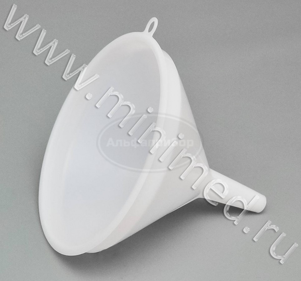 Воронка лабораторная диаметр 180мм, высота стебля d-67мм, ПЭВП, LAMAPLAST, упаковка 1шт