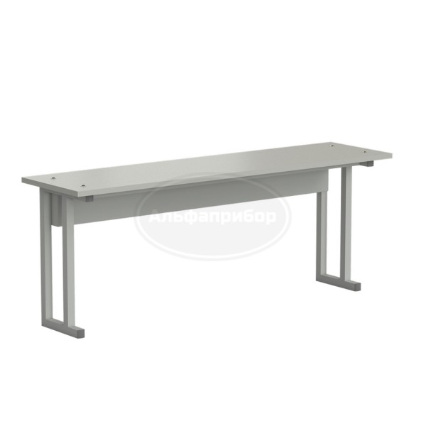 Полка нижняя для стола пристенного 1200х310х460 мм, серый ламинат