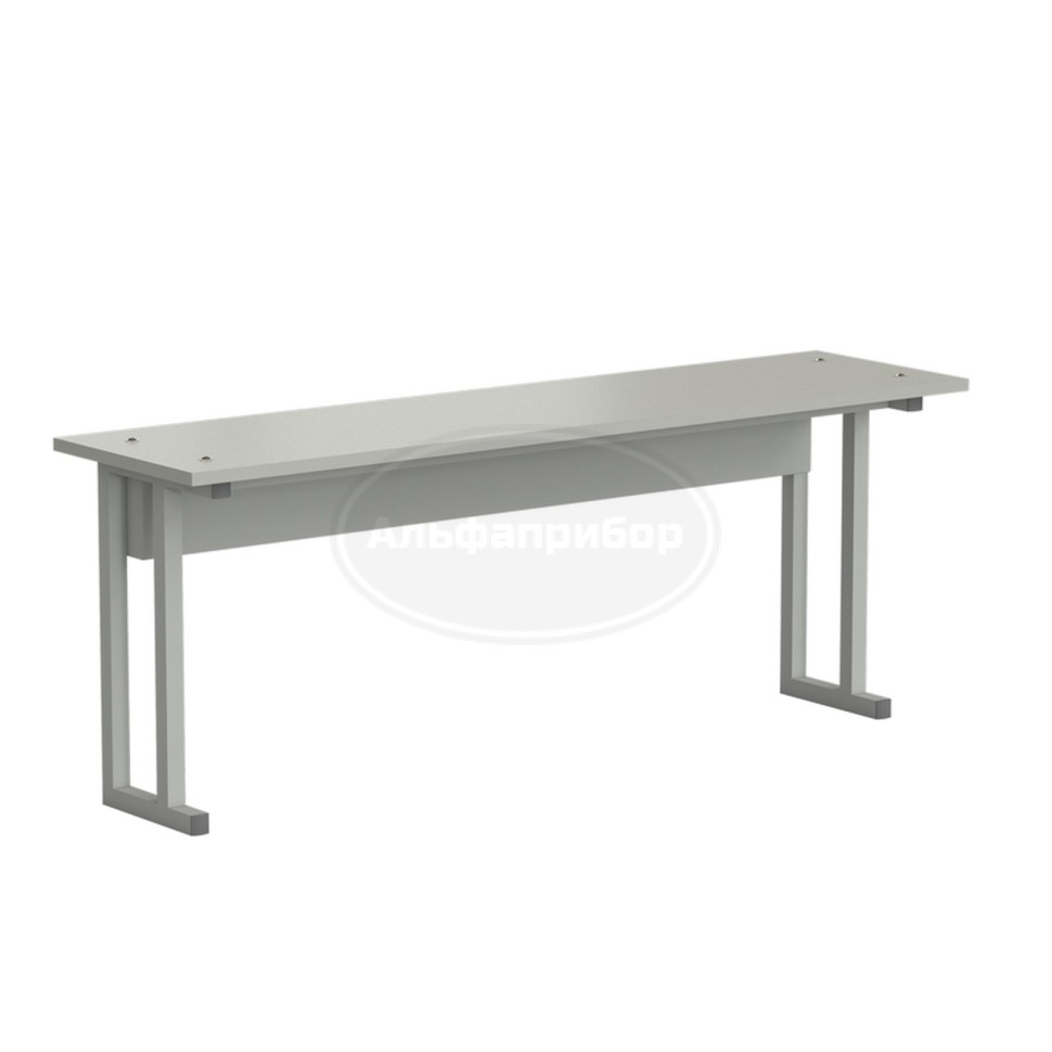 Полка нижняя для стола пристенного 1200х310х460 мм, серый ламинат
