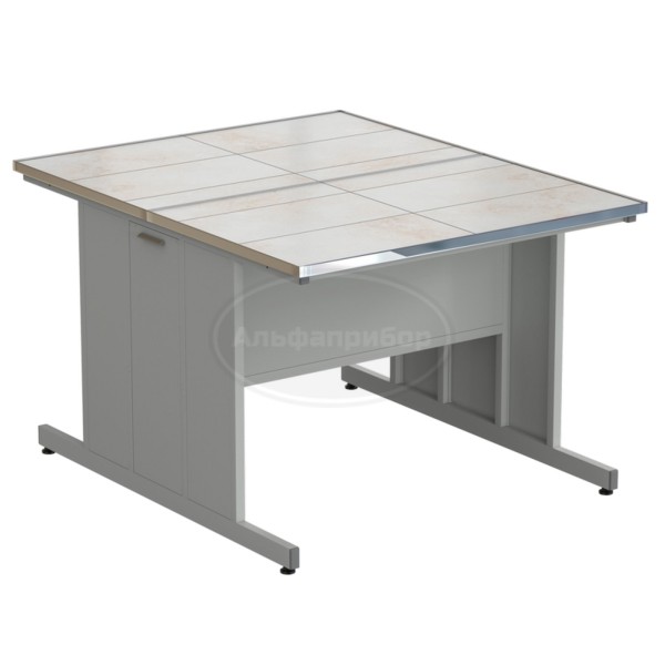 Стол островной 1212х1500х900 мм, раб. поверхность - керамика