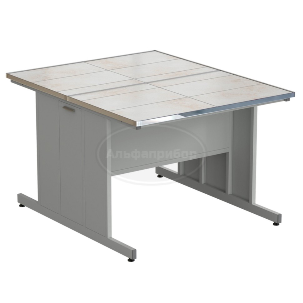 Стол островной 1212х1500х900 мм, раб. поверхность - керамика
