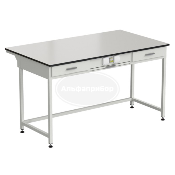 Стол приборный с выдвижным столиком, 2 ящиками и электрикой 1500х850х850 мм, раб. поверхность - Labgrade
