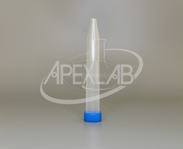 Пробирка коническая (центрифужная) 15 мл ПП с винтовой крышкой, уплотнительным кольцом, градуированная, стерильная (50 шт.)