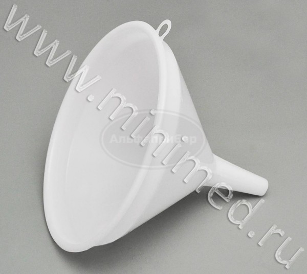 Воронка лабораторная диаметр 220мм, высота стебля d-80мм, ПЭВП, LAMAPLAST, упаковка 1шт