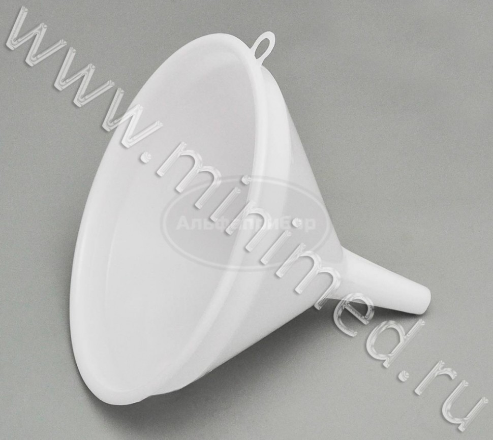 Воронка лабораторная диаметр 220мм, высота стебля d-80мм, ПЭВП, LAMAPLAST, упаковка 1шт