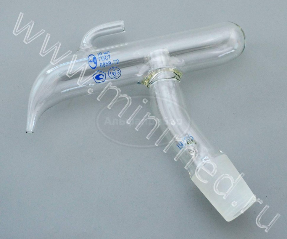 Дозатор к прибору для отмеривания серной кислоты 10-19/26, ТУ 9464-013-52876351-2014, ГОСТ 6859-72, МиниМедПром, упаковка 10шт