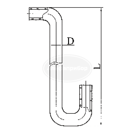 Трубка присоединительная к сорбционным трубкам ГФ 7.352.631