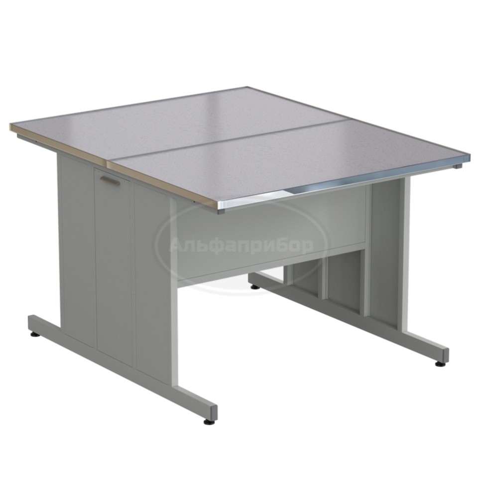 Стол островной 1212х1500х900 мм, раб. поверхность - монолитный керамогранит