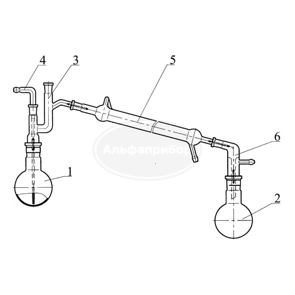 Прибор для перегонки высококипящих жидкостей 500мл ГФ 2.983.015-01