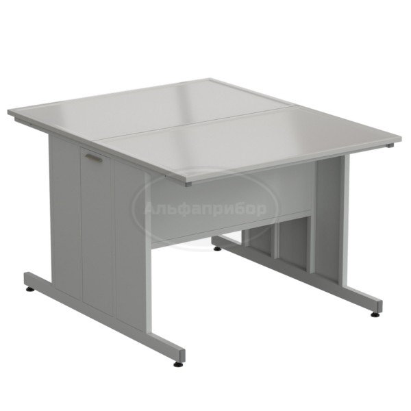 Стол островной 1213х1513х900 мм, раб. поверхность - Durcon с бортиком