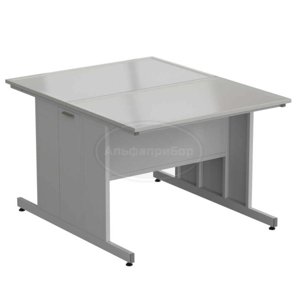 Стол островной 1213х1513х900 мм, раб. поверхность - Durcon с бортиком