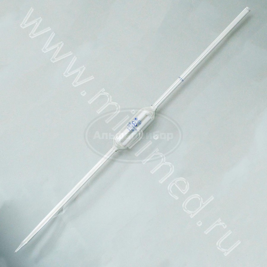 Пипетка с одной отметкой (Мора) 2-2-50 ТУ 9464-013-52876351-2014, ГОСТ 29169-91, МиниМедПром, упаковка 4шт