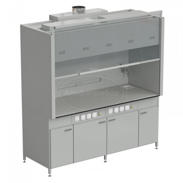 Шкаф вытяжной 2 светильника, 2 комплекта воды 2000х900х2145 мм, раб. поверхность - Labgrade