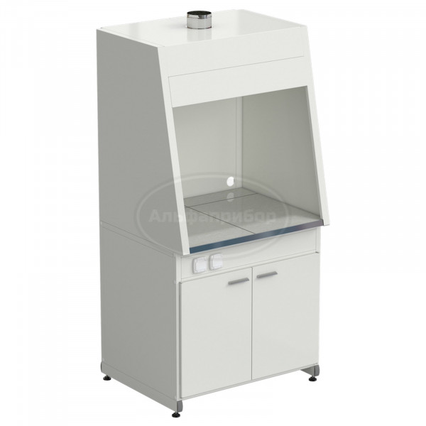 Шкаф для нагревательных печей с тумбой 920х780х1870 мм, цвет изделия - белый, раб. поверхность - керамогранит