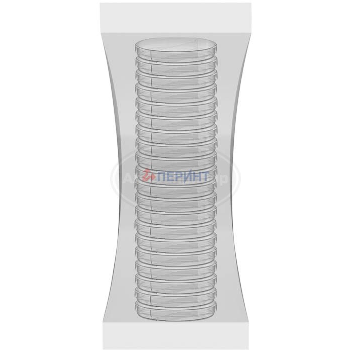 Чашки Петри 90 мм, 2 секции, групповая упаковка