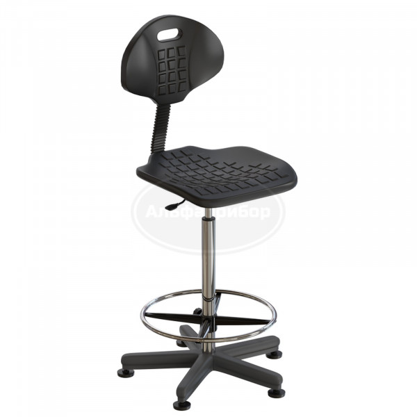 Стул лабораторный на опорах (высота 620-760 мм) (полиуретан)