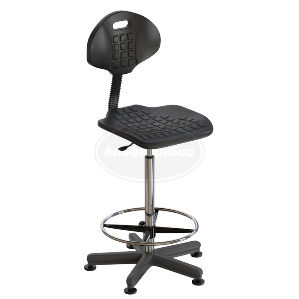 Стул лабораторный на опорах (высота 620-760 мм) (полиуретан)