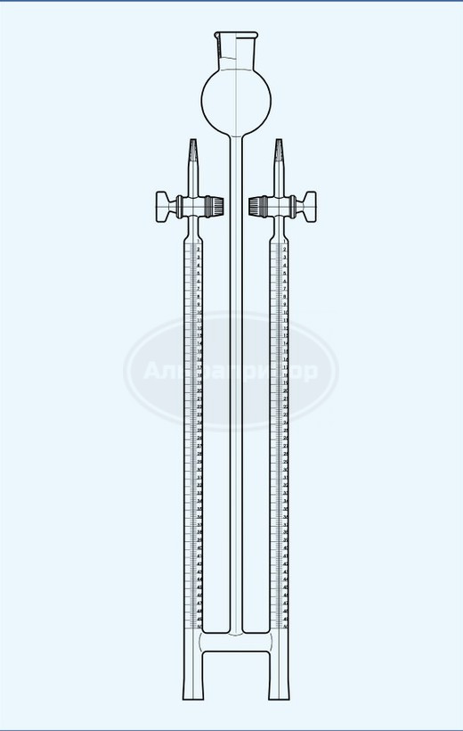 Аппарат для разложения воды Гофмана 2х50мл, Technosklo