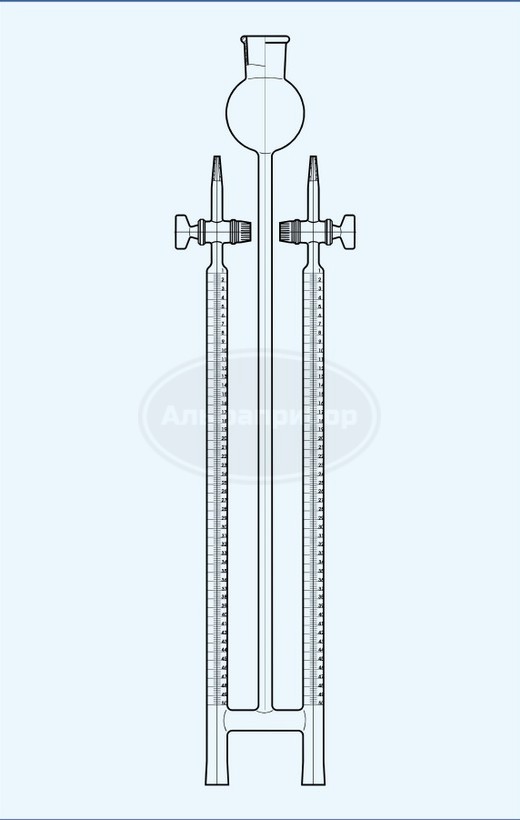 Аппарат для разложения воды Гофмана 2х50мл, Technosklo