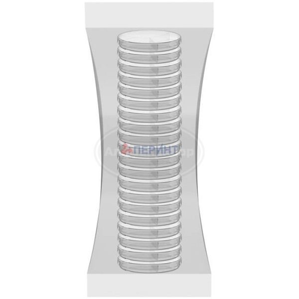 Чашки Петри 90 мм, 3 секции, групповая упаковка