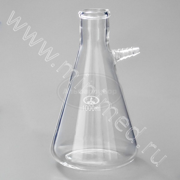 Колба 1-1000, с тубусом (Бунзена), ТС, упаковка 2/16шт