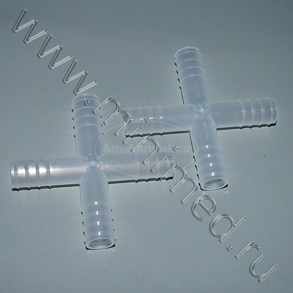 Переходник крестообразный, наружный диаметр 15 мм, п/п, Kartell, упаковка 10шт