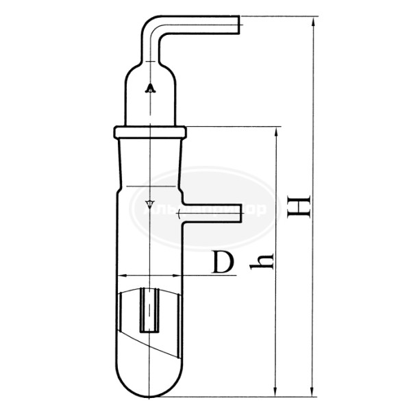 Пробирка с пробкой, эскиз 2-739