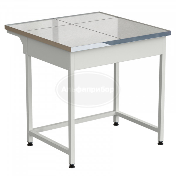 Стол-приставка 850х850х850 мм, раб. поверхность - керамогранит