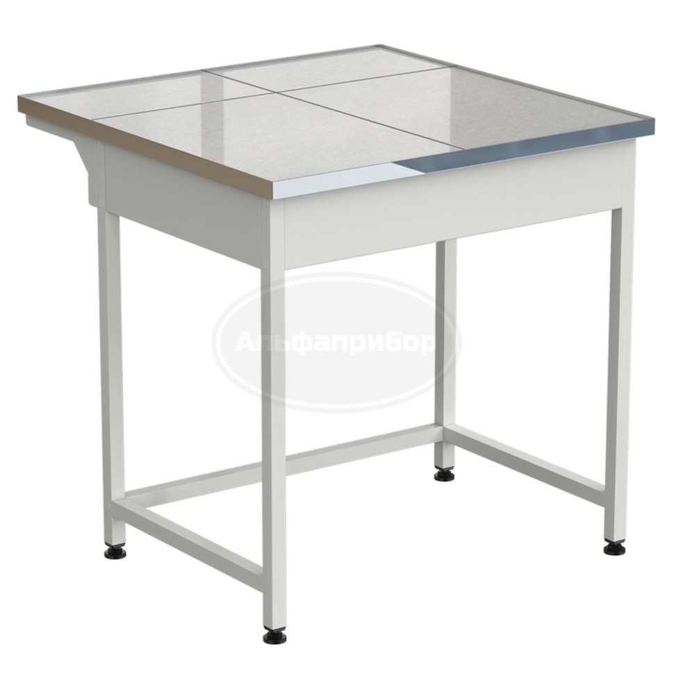 Стол-приставка 850х850х850 мм, раб. поверхность - керамогранит