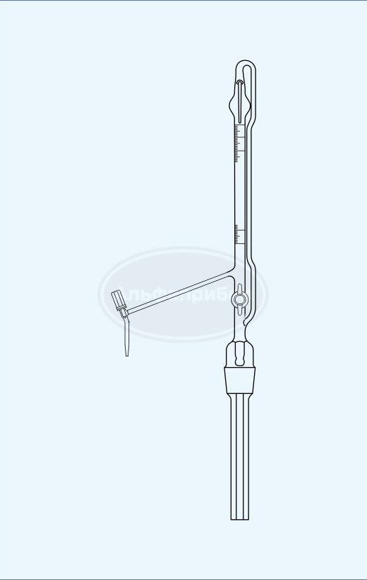 Бюретка автоматическая Пеллета 1 кл. 100мл (0.2) PTFE ключ, без аксессуаров, Technosklo