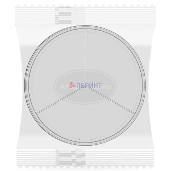 Чашки Петри 90 мм, 3 секции, индивидуальная упаковка