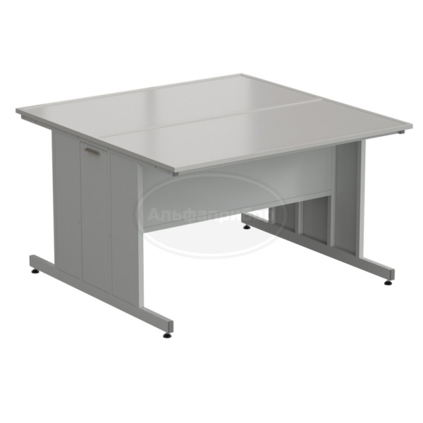 Стол островной 1513х1513х900 мм, раб. поверхность - Durcon с бортиком