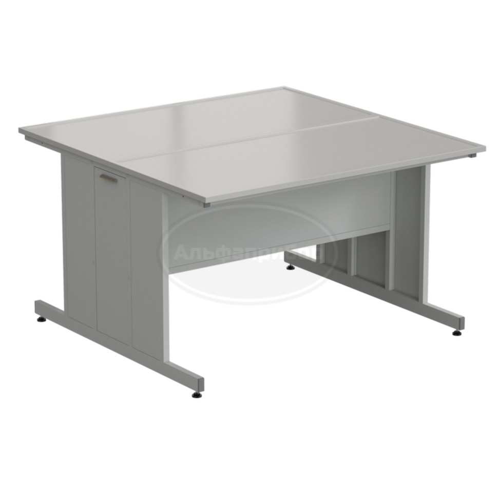 Стол островной 1513х1513х900 мм, раб. поверхность - Durcon с бортиком