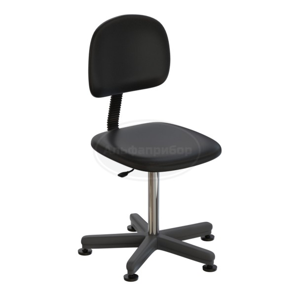 Стул офисный на опорах (высота 410-540 мм) (кожзам)