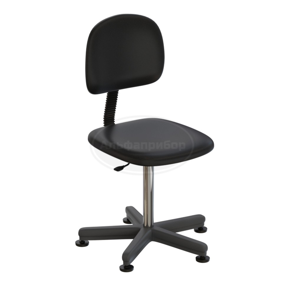 Стул офисный на опорах (высота 410-540 мм) (кожзам)