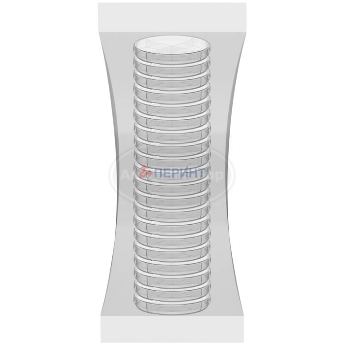 Чашки Петри 90 мм, 4 секции, групповая упаковка