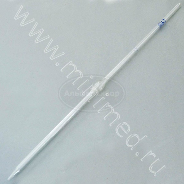 Пипетка с одной отметкой (Мора) 2-2-10,77 ТУ 9464-013-52876351-2014, ГОСТ 29169-91, упаковка 10шт, МиниМедПром