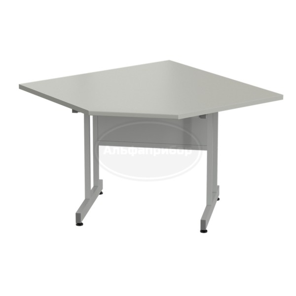 Стол-приставка угловой 1100х1100х750 мм, раб. поверхность - серый ламинат
