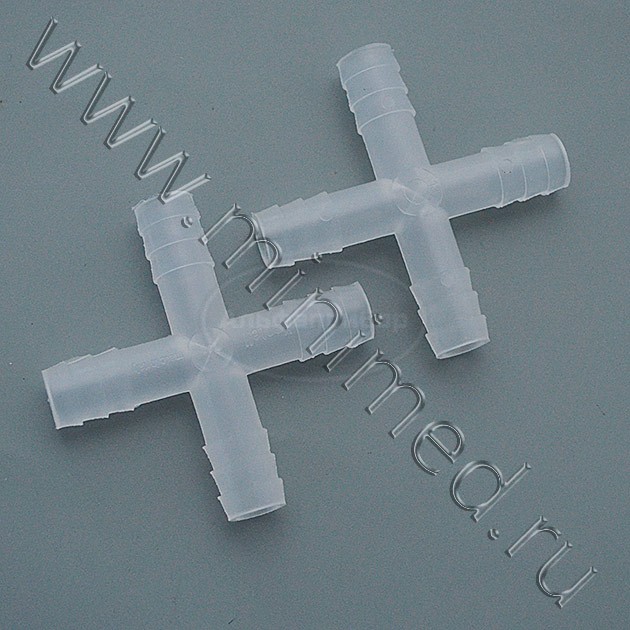 Переходник крестообразный, наружный диаметр 10 мм, п/п, Kartell, упаковка 10шт