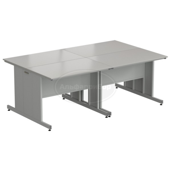 Стол островной 2400х1500х900 мм, раб. поверхность - Durcon