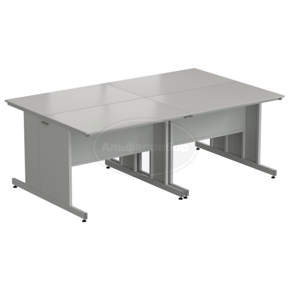 Стол островной 2400х1500х900 мм, раб. поверхность - Durcon