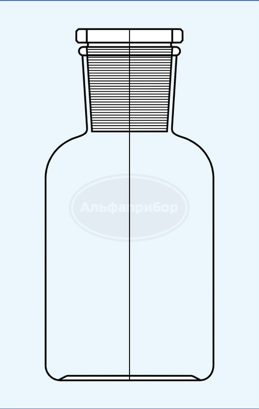 Банка светлая с пробкой широкое горло 1000мл 60/31, Technosklo