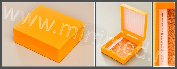 Штатив-бокс для хранения предметных стекол, п/с на 25шт