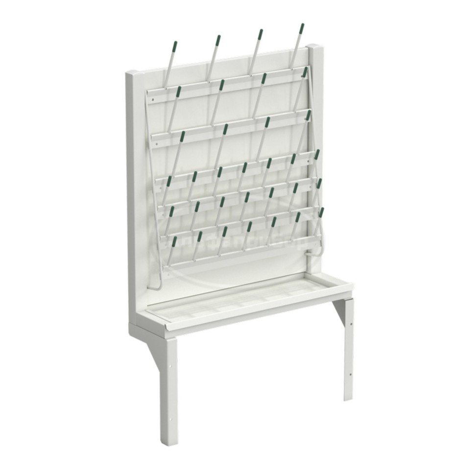 Сушилка 500x150x550 мм к столу-мойке (56.0532) с кронштейнами, белая