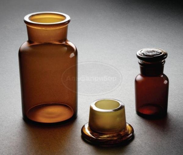 Склянка с притертой пробкой 10000 мл широкое горло темная