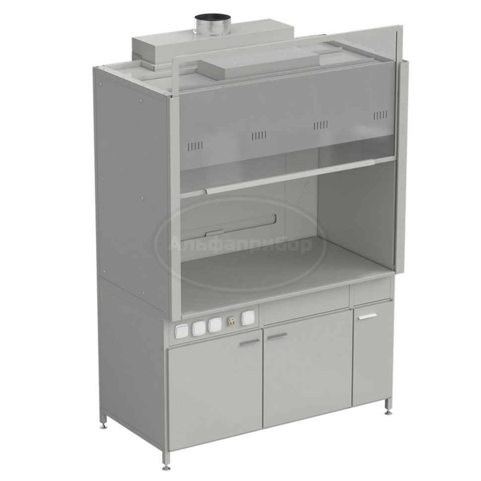 Шкаф вытяжной без подвода воды 1500х900х2145 мм, раб. поверхность - Durcon