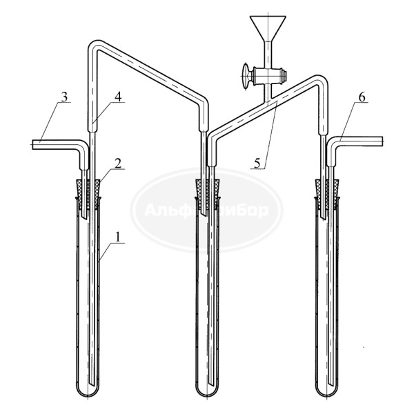 Прибор для перегонки фтора ГФ 2.983.016