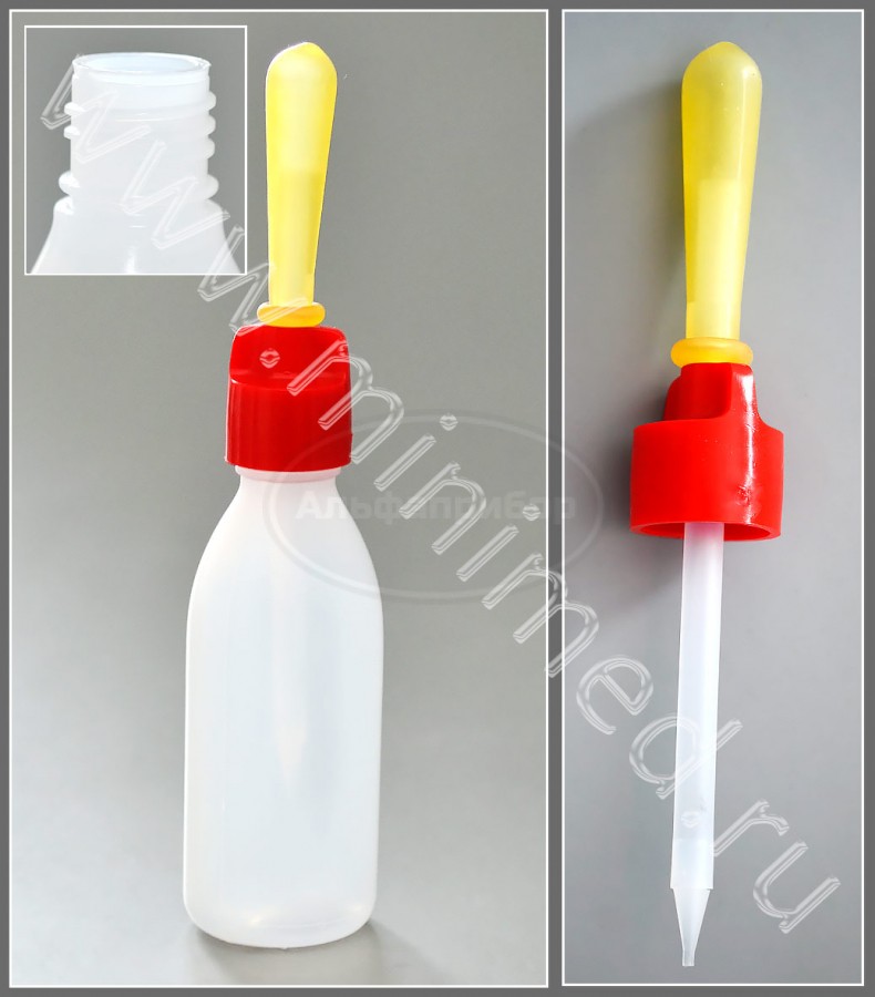 Капельница с пипеткой типа Ранвье, 50мл, п/эт, Kartell, упаковка 10шт